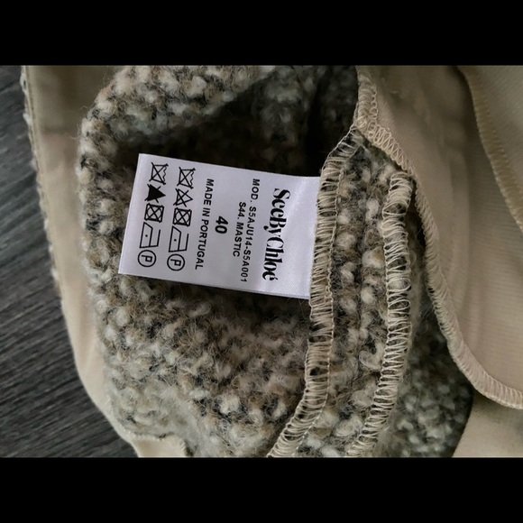 NWT See By Chloe Tweed Mini Skirt - Picture 8 of 8